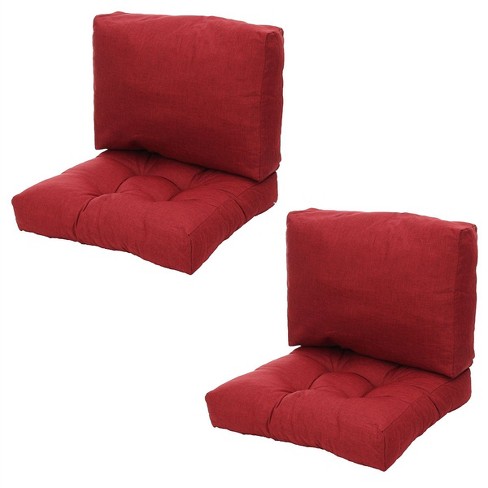 Red deep seat cushions hotsell