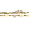 Guili 14K Gold Plated Flower Bloom Necklace with Clear Cubic Zirconia Features a Delicate Floral Design for a Sparkling, Elegant Touch - 2 of 2
