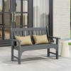 WestinTrends Malibu Outdoor 2-Person All-Weather HDPE Front Porch Garden Bench - 2 of 4