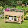 Yaheetech  2 Tiers Raised Garden Bed for Planting Wood - 2 of 4