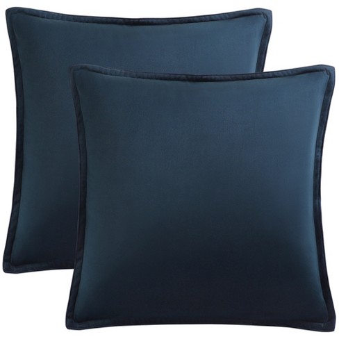 Pavilia Set Of 2 Throw Pillow Covers, Decorative Velvet Square