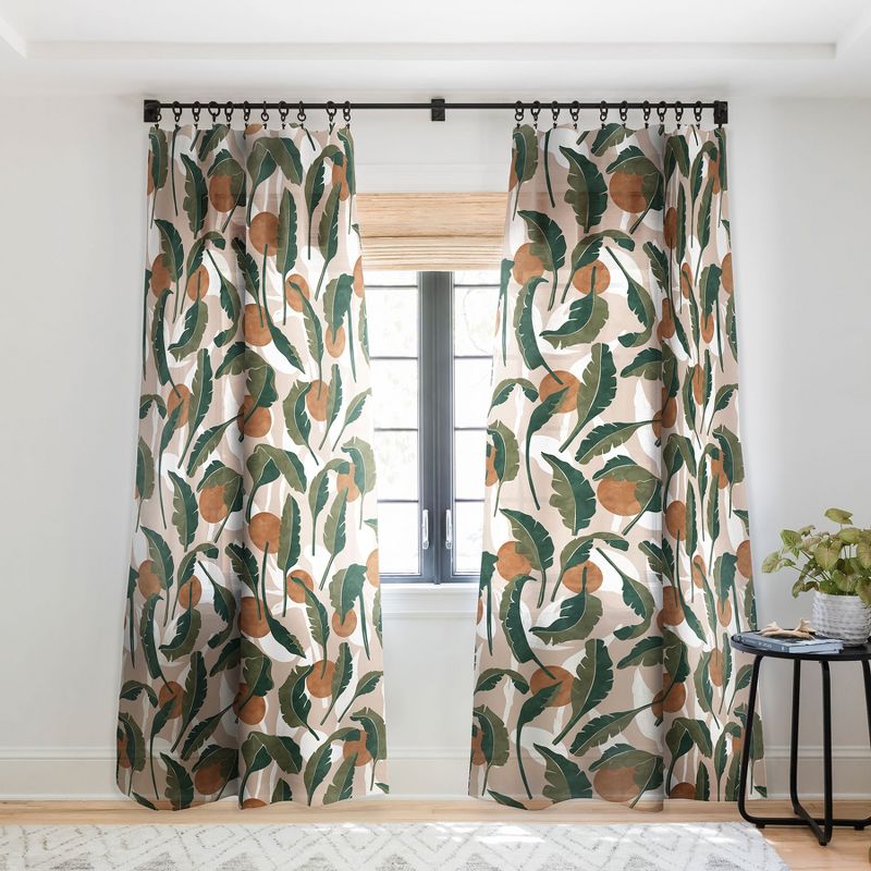 Marta Barragan Camarasa Simple tropical nature T Single Panel Sheer Window Curtain - Deny Designs, 1 of 7
