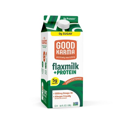 Good Karma Dairy-Free Unsweetened Vanilla Flaxseed Milk - 64 fl oz