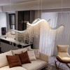 Airsurfer 36" Wave LED Crystal Chandelier - Adjustable Color Temp (3000K-6000K) & Height for Living Room/Luxury Spaces - 3 of 4