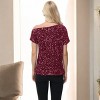 Anna-Kaci Women's Off-Shoulder Sequin Short Sleeve Top with Relaxed Fit - 3 of 4