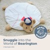 Bearington Baby Lil' Slugger Baseball Tummy Time Mat, 30x30in Baby Playmat, Soft Plush Baseball Bear Blanket, Baseball Baby Decor - 2 of 4