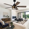 Bella Depot 52" Black Industrial Caged Ceiling Fan with Light - 2 of 4