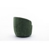25.6" Chenille Swivel Barrel Armchair with Ergonomic Backrest - 3 of 4