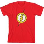 DC Comic Youth Boys Flash Superhero Logo Red Graphic T-Shirt