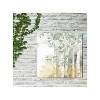 Cottage Garden West of The Wind Faint Breeze Green, Yellow, White 24 x 24 Inch Waterproof Gallery Wrapped Canvas, Outdoor Garden, Yard, Patio All - 2 of 2