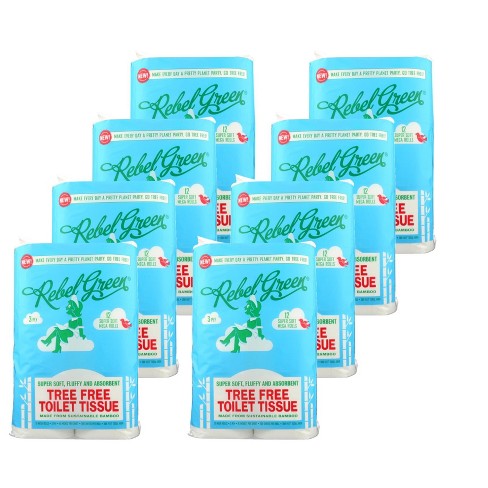 Rebel Green Tree Free Toilet Tissue 3-ply 200 Sheets - Case Of 8/12 Ct :  Target