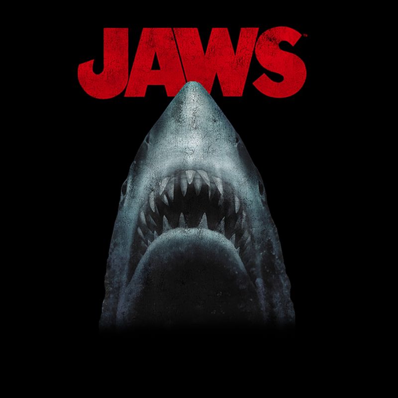 Men's Jaws Shark Teeth Poster Pull Over Hoodie, 2 of 5