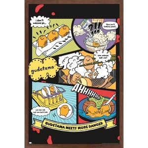 Trends International Gudetama - More Danger Framed Wall Poster Prints - 1 of 4