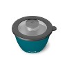 S'well 64oz Salad Bowl Kit Peacock Blue: Stainless Steel, Leakproof, Salad Container with Silicone Lid - 2 of 4