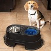 Leashboss Elevated Slow Feed Bowl - Blue - 1.5 Cup - 3 of 4