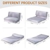 Hooseng Bean Bag Bed, Folding Sofa Bed for Adults with Washable Velvet Cover, 4 in 1 Convertible Floor Sofa Couch for Living Room Bedroom - 3 of 4