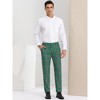 Lars Amadeus Men's Plaid Regular Fit Formal Business Dress Pants - 3 of 4