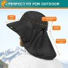 SUN CUBE Wide Brim Sun Hat with Neck Flap, UPF50+ Hiking Safari Fishing Hat for Womens, Sun Protection Beach Hat - 4 of 4
