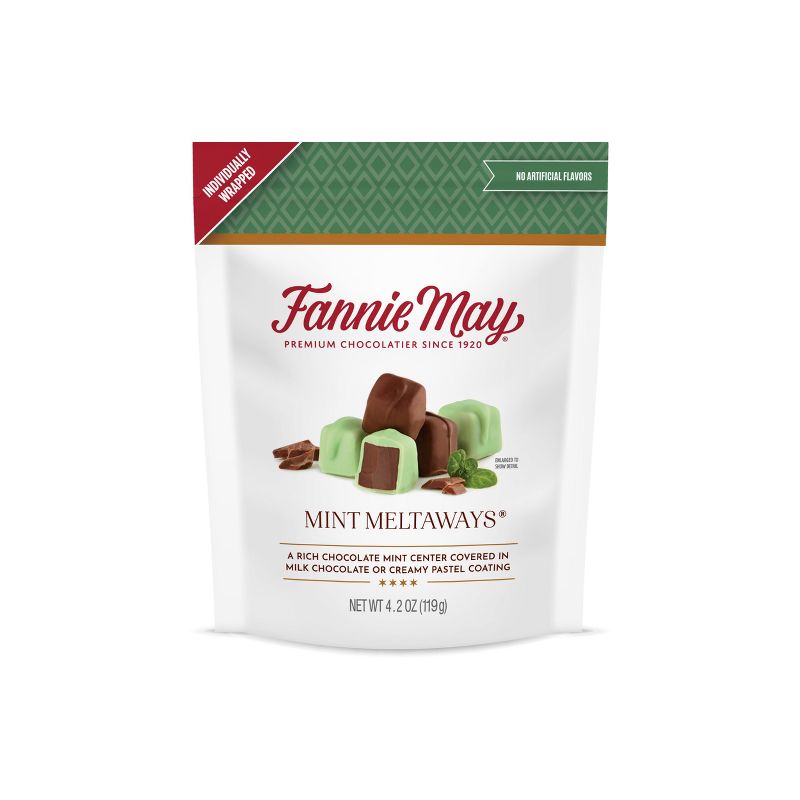Fannie May Candy Mint Meltaways Stand Up Bag - 4.2oz, 1 of 10