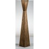 Modern Home Espresso Geometric Wood Floor Lamp w/Natural Jute Shade - 3 of 4