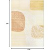 Large Living Room Area Rug Washable Indoor Boho Modern Abstract Non-Slip Contemporary for Bedroom Dining Room Home Office - 2 of 4