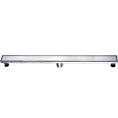 ALFI ABLD36B-BSS 36Inch Modern Brushed Stainless Steel Linear Shower Drain with Solid Cover