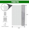 Zevemomo 48'' x 100' 1/2inch Hardware Cloth 23Gauge Chicken Wire Fencing for Garden Pet Cage Rabbit Net, Silver Mesh Roll Galvanized After Welding - 3 of 4
