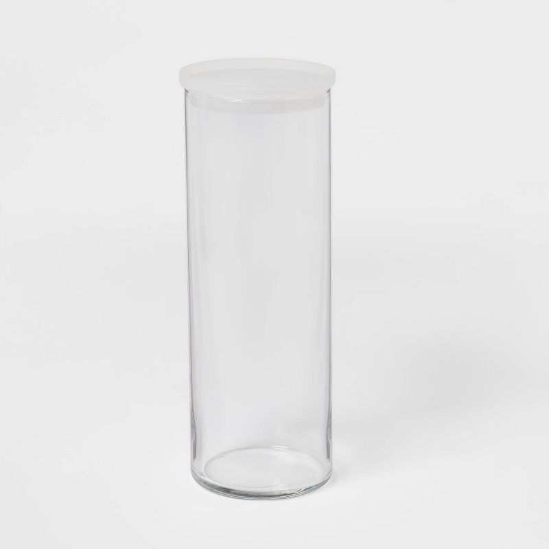 58 fl oz Glass XLarge Stackable Jar with Plastic Lid - Made By Design&#8482;, 1 of 7