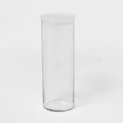 55.8oz Glass X-Large Stackable Jar with Plastic Lid - Made By Design™