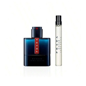 Prada Luna Rossa Ocean 2 Pcs Set For Men: 3.3 Eau De Toilette Spray Refillable + 0.33 Eau De Toilette Spray Refillable - 1 of 1
