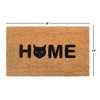 RugSmith Black Machine Tufted Home Cat Face Doormat - 2 of 4