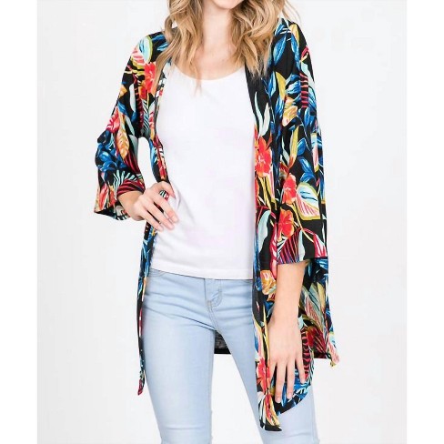 Women s Open Cardigan With Side Slit Lime Chili Target