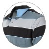 Gioberti Men's Slim Fit Wide Striped Polo Shirt With Pocket - Contrasting Collar Short Sleeve Yarn Dye - 4 of 4