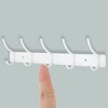 Unique Bargains Wall Mount Coat Rack with Hooks Used for Hanging Hat Towel Bathrooms - 4 of 4