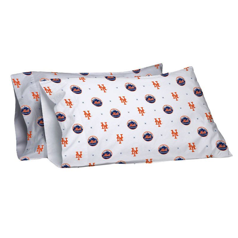 MLB New York Mets Small X Queen Sheet Set, 3 of 4
