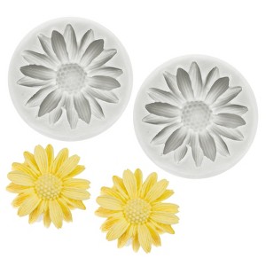 Unique Bargains Sunflower Silicone Polymer Clay Fondant Template for Air Dry DIY Candy - 1 of 4