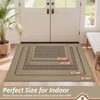 Indoor Door 32 Inchx 48 Inch Dirt Trapper Door Mats Non - Slip Washable Entryway Rugs Taupe Low Profile Resist Dirt - 2 of 4