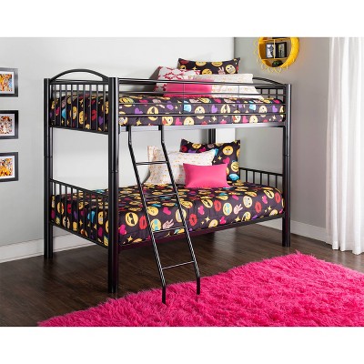 Aiden Twin Over Twin Bunk Bed Black 