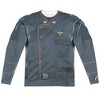 Men's Battlestar Galactica Duty Blue (Frontback Print) Long Sleeve Costume T-Shirt - 2 of 4