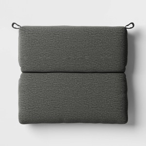 18"x20" Heathered Outdoor Chair Seat Cushion - Threshold™ - 1 of 4