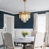 ALOADECOR Glam Dual-Use Crystal Chandelier 10-Light Contemporary Ceiling Fixture for Versatile Interior Lighting - 2 of 4