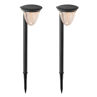 C Cattleya 2 Pack Versatile LED Solar Path Light 3000K/6000K