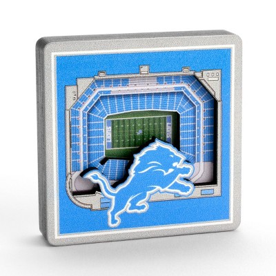 NFL Detroit Lions 3D Stadium View Magnet