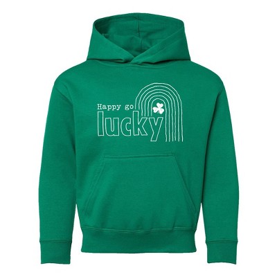 The Juniper Shop Happy Go Lucky Shamrock Youth Graphic Hoodie
