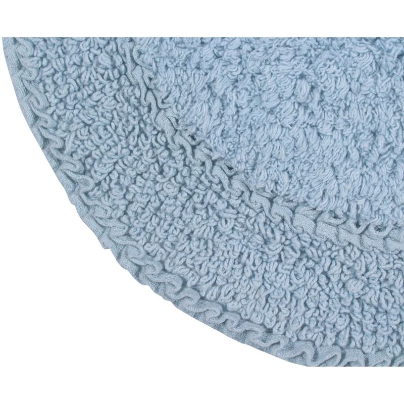 Double Ruffle Collection Cotton Ruffle Pattern Tufted Bath Rug - Home Weavers, 3 of 5