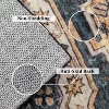 Acekool Runner/Area Rug, Washable Vintage Boho Design, Non-Slip, Stain Resistant for Living Room, Bedroom, Office - 3 of 4