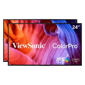 Viewsonic Vp3481a 34-inch Premium Wqhd+ Curved Ultrawide Monitor With  Freesync, 100hz, Colorpro 100% Srgb Rec 709, 14-bit 3d Lut, Eye Care, 90w  Usb C, : Target
