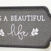 VIP Wood 24 in. Gray Beautiful Life Sign - 4 of 4