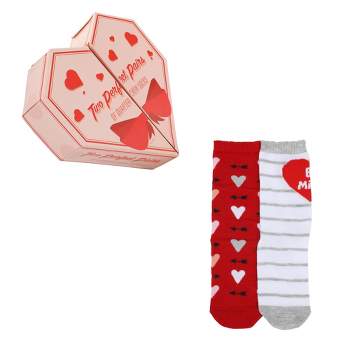 Valentine's Day Themed Youth 2-Pack Crew Socks