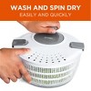 COMMERCIAL CHEF Salad Spinner with Lock Top and Salad Salad Bowl for Serving - 4 of 4